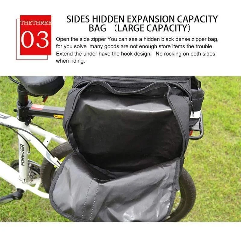 Radfahren Kameltasche 10-25L Volumen Wasserdicht Reiten Fahrrad Gepäckträger Aufbewahrung Gepäck Taschen Reflektierende MTB Bike Bag