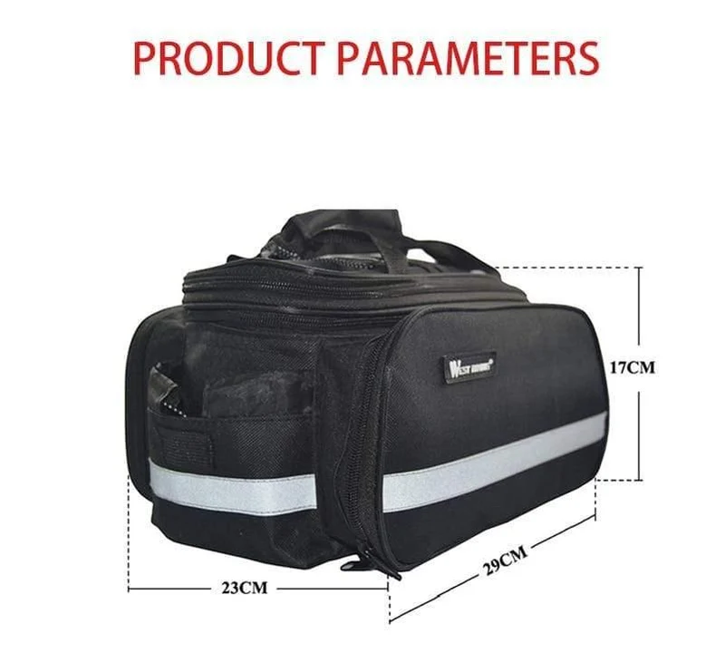 Radfahren Kameltasche 10-25L Volumen Wasserdicht Reiten Fahrrad Gepäckträger Aufbewahrung Gepäck Taschen Reflektierende MTB Bike Bag
