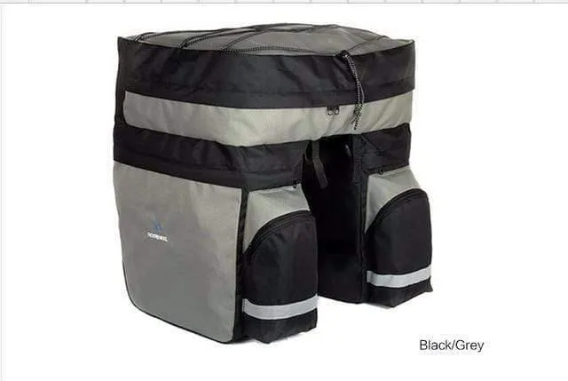 60L MTB Fahrradträger Tasche Gepäckträger Fahrrad Stamm Tasche Gepäck Pannier Rücksitz Doppel Seite Radfahren Fahrrad Tasche 14590
