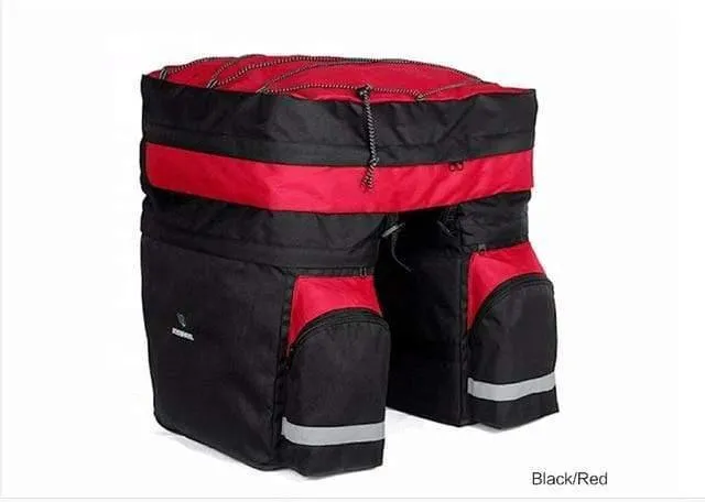 60L MTB Fahrradträger Tasche Gepäckträger Fahrrad Stamm Tasche Gepäck Pannier Rücksitz Doppel Seite Radfahren Fahrrad Tasche 14590