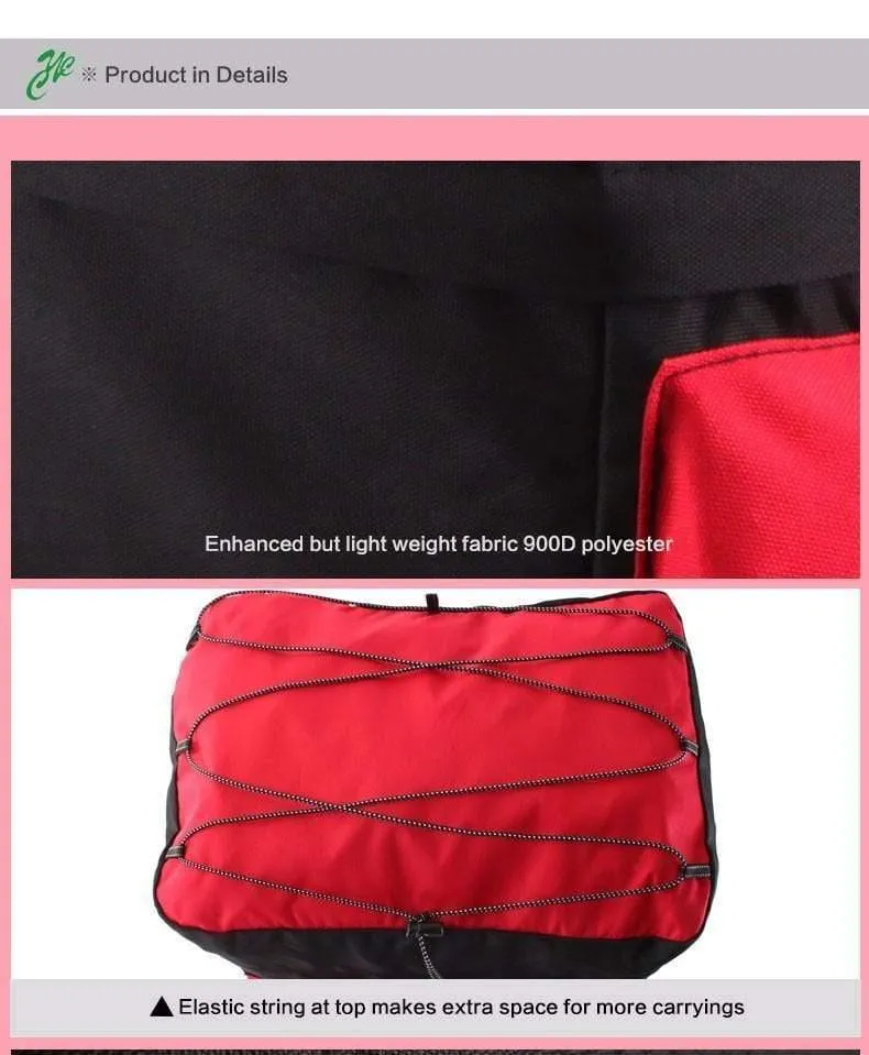 60L MTB Fahrradträger Tasche Gepäckträger Fahrrad Stamm Tasche Gepäck Pannier Rücksitz Doppel Seite Radfahren Fahrrad Tasche 14590