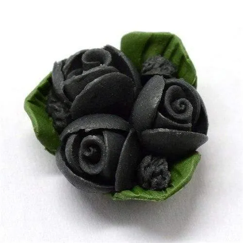 50 Stück handgefertigte Porzellan-Blumen-Cabochons, Porzellan-Tonperlen, DIY-Schmuckherstellung, ca. 15.5–17.5 mm lang, 15–17 mm breit, 8–9 mm dick