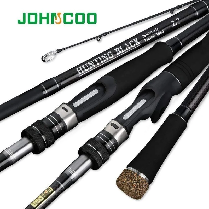 Carbon Angelrute 2.7 m 3.0 m M MH Power 10-45g Baitcasting Angelrute Wolfsbarsch Küsten angelrute 3 Abschnitte Spinnrute