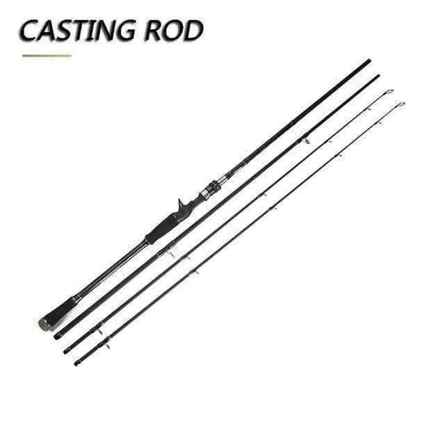 Carbon Angelrute 2.7 m 3.0 m M MH Power 10-45g Baitcasting Angelrute Wolfsbarsch Küsten angelrute 3 Abschnitte Spinnrute