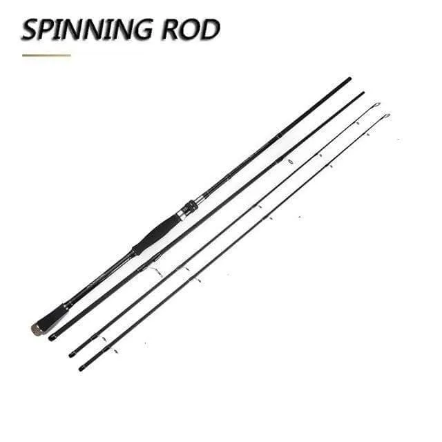 Carbon Angelrute 2.7 m 3.0 m M MH Power 10-45g Baitcasting Angelrute Wolfsbarsch Küsten angelrute 3 Abschnitte Spinnrute