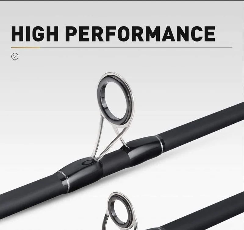 Carbon Angelrute 2.7 m 3.0 m M MH Power 10-45g Baitcasting Angelrute Wolfsbarsch Küsten angelrute 3 Abschnitte Spinnrute