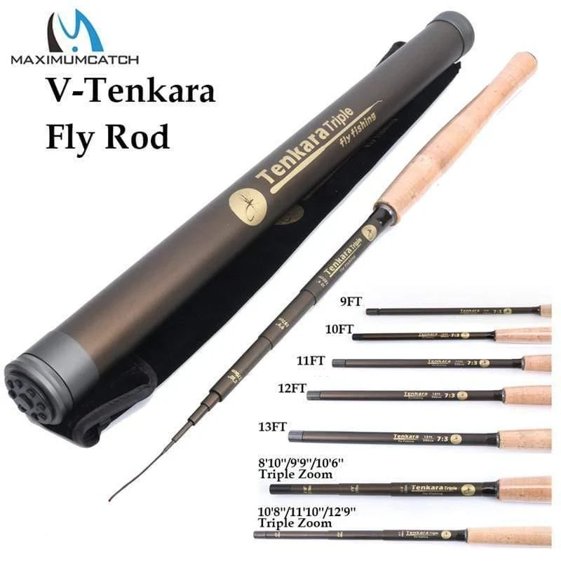 9/10/11//12/13FT Klassische Tenkara Fliegenfischen Rute 7:3 ACTION Super Leichte Traditionelle Tenkara Rute mit Hakenhalter