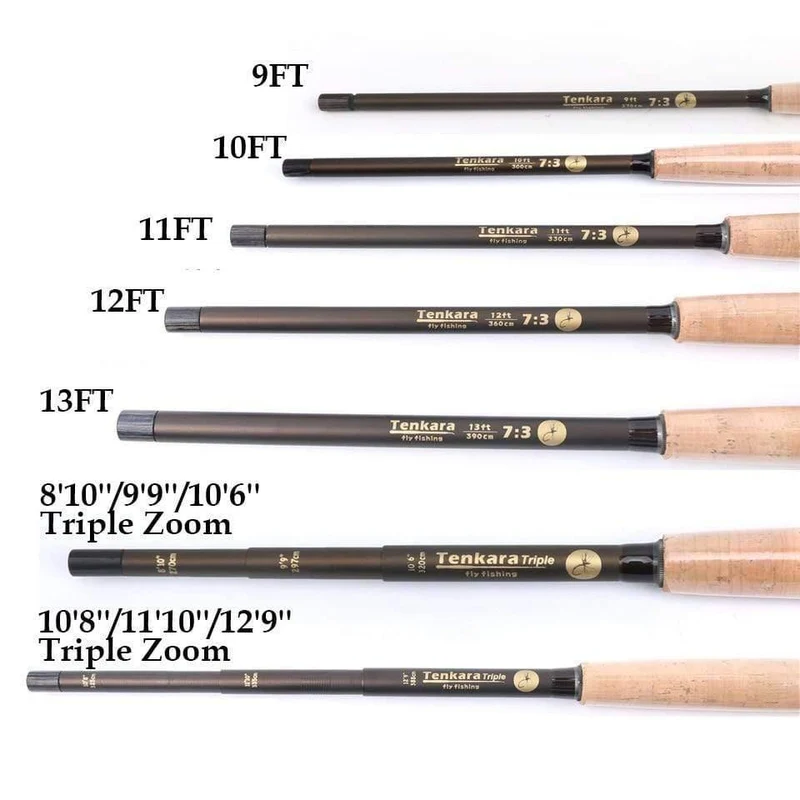 9/10/11//12/13FT Klassische Tenkara Fliegenfischen Rute 7:3 ACTION Super Leichte Traditionelle Tenkara Rute mit Hakenhalter