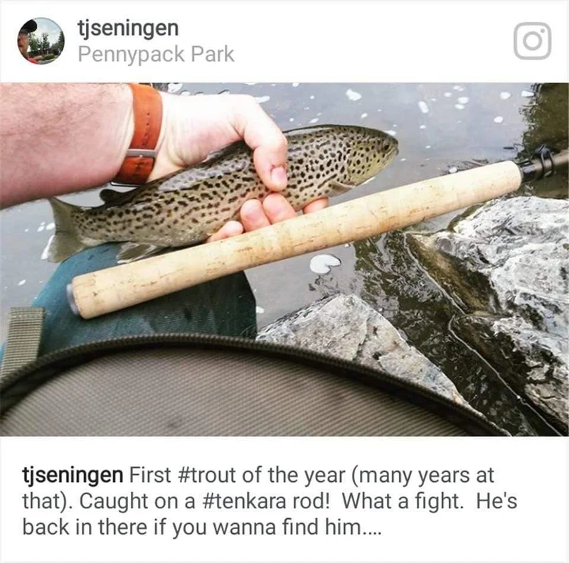 9/10/11//12/13FT Klassische Tenkara Fliegenfischen Rute 7:3 ACTION Super Leichte Traditionelle Tenkara Rute mit Hakenhalter