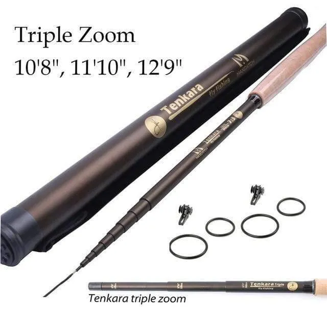 9/10/11//12/13FT Klassische Tenkara Fliegenfischen Rute 7:3 ACTION Super Leichte Traditionelle Tenkara Rute mit Hakenhalter