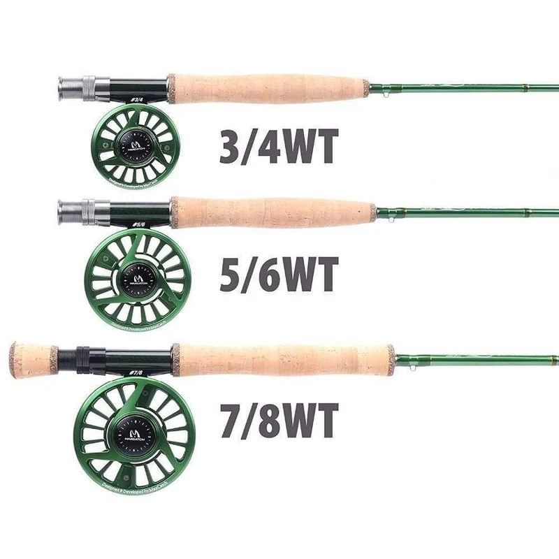 Premier 3/4/5/6/7/8/9/10/12 WT Fliegenrute Kohlefaser Fliegenfischrute mit Cordura-Rohr Fliegenfischrute