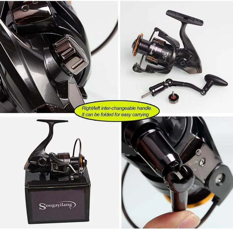 1.8-3.0m Carbon-Teleskop-Karpfenruten-Sets und 14BB Metalllöffelspule Lure Spinning Fishing Reel Pesca