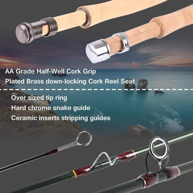 Small Stream Creek Fliegen Angelrute IM10 SK 30T Carbon Medium Fast Action mit Cordura Rohr Super Light Fly Rod
