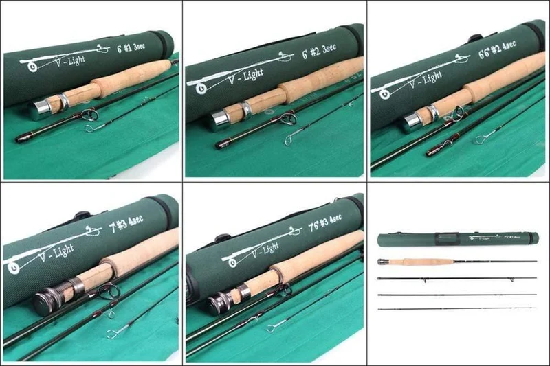 Small Stream Creek Fliegen Angelrute IM10 SK 30T Carbon Medium Fast Action mit Cordura Rohr Super Light Fly Rod