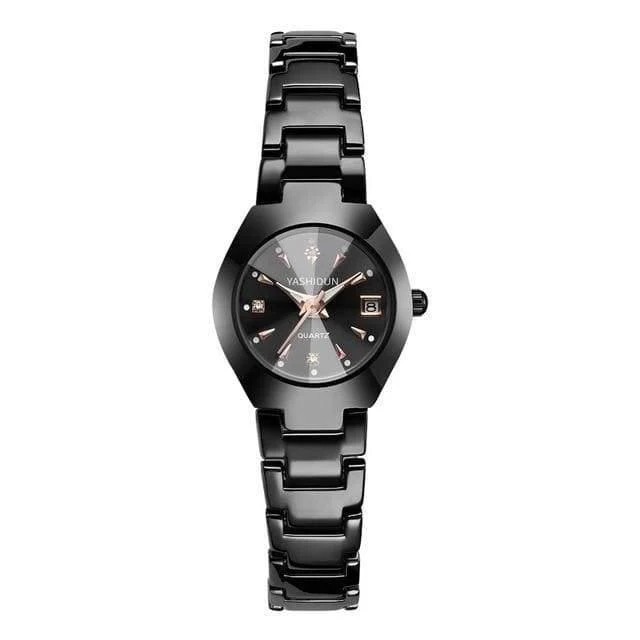 Uhr Männer und Frauen Rose Gold Quarzuhr Classic Unisex Edelstahl Liebhaber Armbanduhren Weihnachten Valentinstag Geschenke
