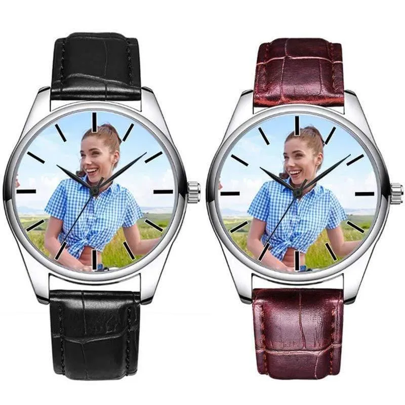 Benutzerdefinierte Foto Uhr DIY Uhren wasserdicht Unisex für Männer Frauen Liebhaber setzen Sie Ihr eigenes Bild personalisierte Geburtstagsgeschenk