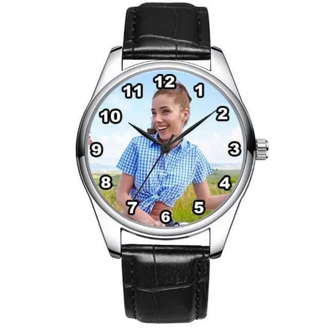 Benutzerdefinierte Foto Uhr DIY Uhren wasserdicht Unisex für Männer Frauen Liebhaber setzen Sie Ihr eigenes Bild personalisierte Geburtstagsgeschenk