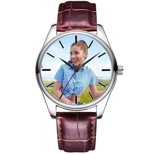 Benutzerdefinierte Foto Uhr DIY Uhren wasserdicht Unisex für Männer Frauen Liebhaber setzen Sie Ihr eigenes Bild personalisierte Geburtstagsgeschenk
