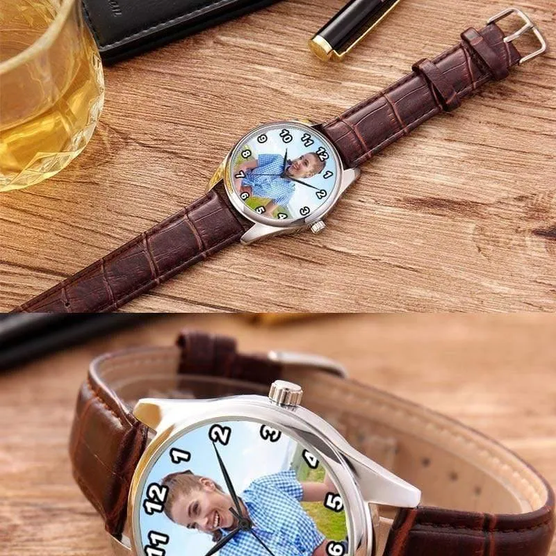 Benutzerdefinierte Foto Uhr DIY Uhren wasserdicht Unisex für Männer Frauen Liebhaber setzen Sie Ihr eigenes Bild personalisierte Geburtstagsgeschenk