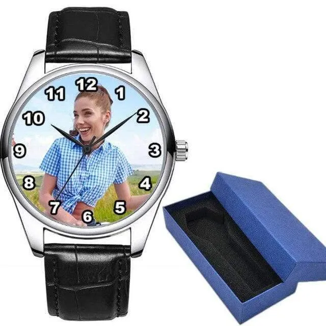Benutzerdefinierte Foto Uhr DIY Uhren wasserdicht Unisex für Männer Frauen Liebhaber setzen Sie Ihr eigenes Bild personalisierte Geburtstagsgeschenk
