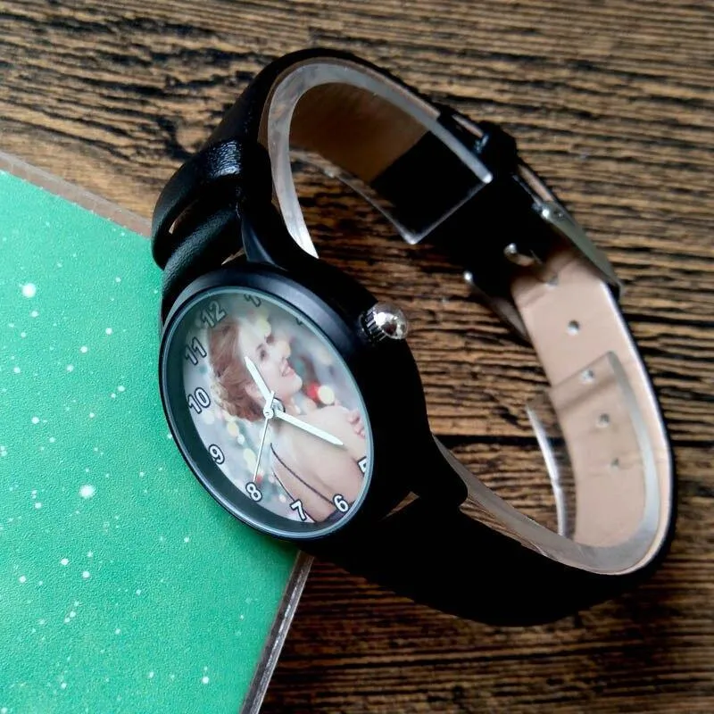 Drucken der Armbanduhr Customized watches logo design Geburtstagsgeschenk für das Bild des Liebhabers Passen Sie die Uhr an