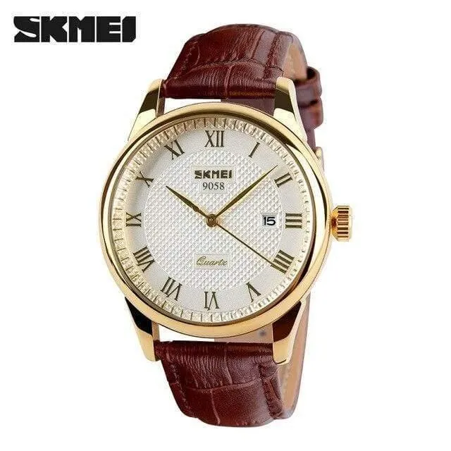 Uhrenliebhaber uhren frauen männer kleid uhren leder kleid armbanduhren mode lässig uhren gold xnumx / stück