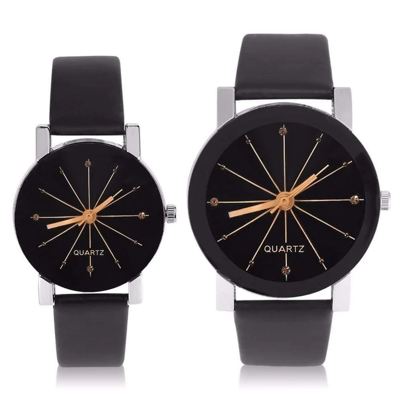 Frauen Quarz Uhren Relogio Masculinos Mode Zifferblatt Zeit Männer Uhr Leder Kleid Runde Fall Stunde Liebhaber Uhr Bayan Kol Saat