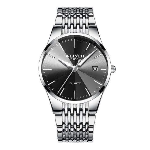 Watch Simple Business Damenuhren wasserdicht Herrenuhr schwarz ultradünne Liebhaber Uhr sevgili saati montre