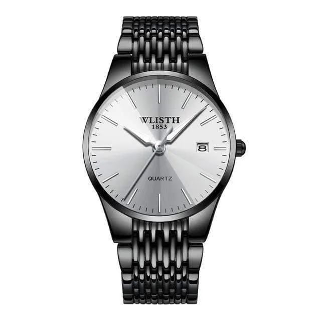Watch Simple Business Damenuhren wasserdicht Herrenuhr schwarz ultradünne Liebhaber Uhr sevgili saati montre