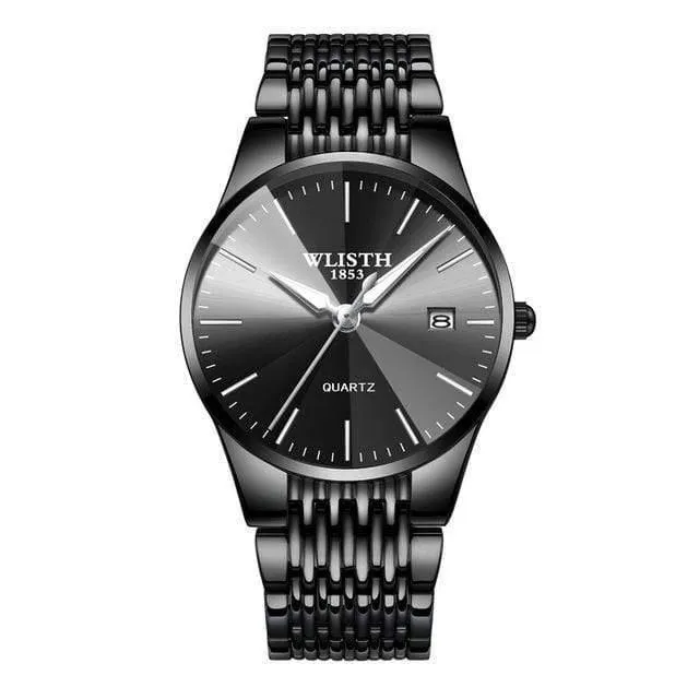 Watch Simple Business Damenuhren wasserdicht Herrenuhr schwarz ultradünne Liebhaber Uhr sevgili saati montre