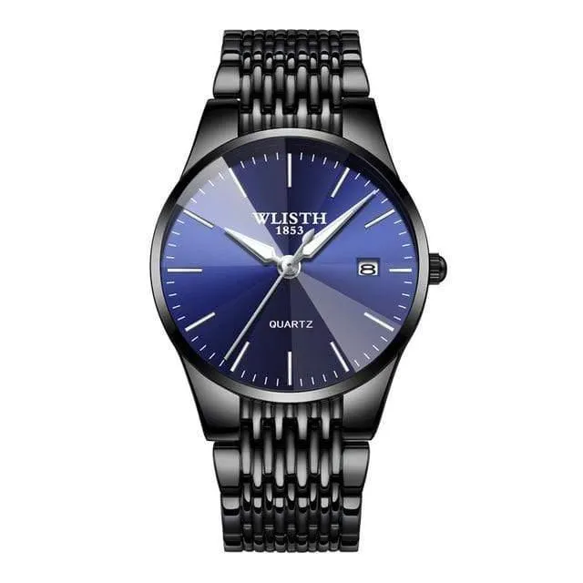 Watch Simple Business Damenuhren wasserdicht Herrenuhr schwarz ultradünne Liebhaber Uhr sevgili saati montre