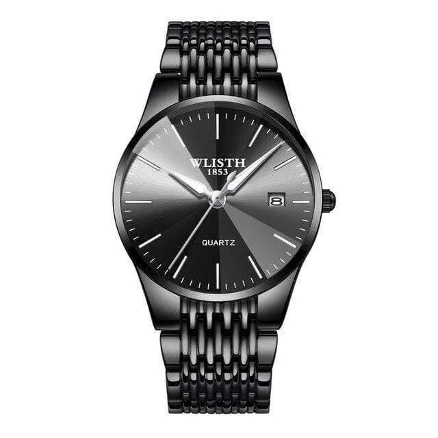 Watch Simple Business Damenuhren wasserdicht Herrenuhr schwarz ultradünne Liebhaber Uhr sevgili saati montre