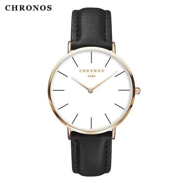 Frauen Minimalistische Armbanduhren Mode Liebhaber Paare Uhr mit Lederband Uhr Einfache Relogio Masculino Reloj Mujer
