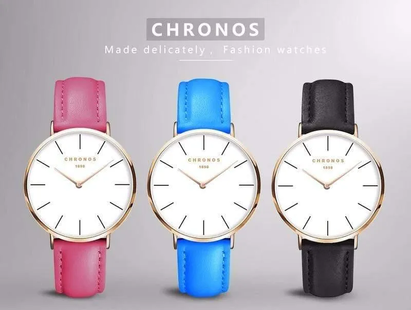 Frauen Minimalistische Armbanduhren Mode Liebhaber Paare Uhr mit Lederband Uhr Einfache Relogio Masculino Reloj Mujer