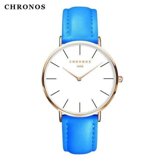 Frauen Minimalistische Armbanduhren Mode Liebhaber Paare Uhr mit Lederband Uhr Einfache Relogio Masculino Reloj Mujer