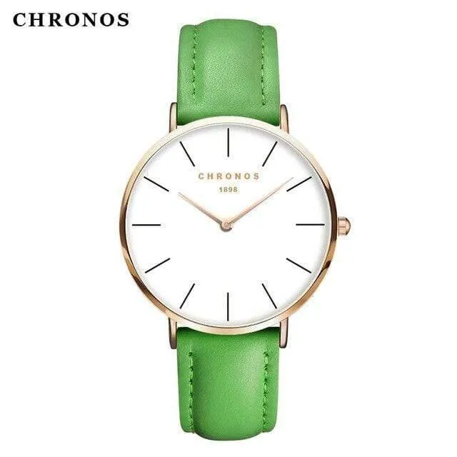 Frauen Minimalistische Armbanduhren Mode Liebhaber Paare Uhr mit Lederband Uhr Einfache Relogio Masculino Reloj Mujer