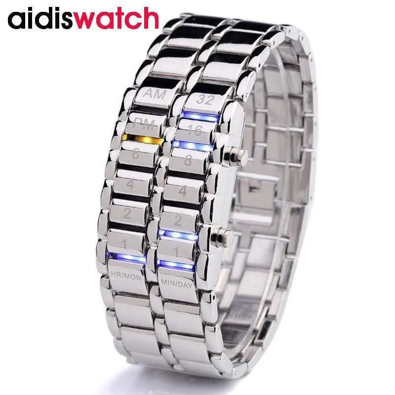 Männer Frauen Mode Kreative Uhren Digitale Led-anzeige Wasser Stoßfest Liebhaber Armbanduhren Uhr Männer