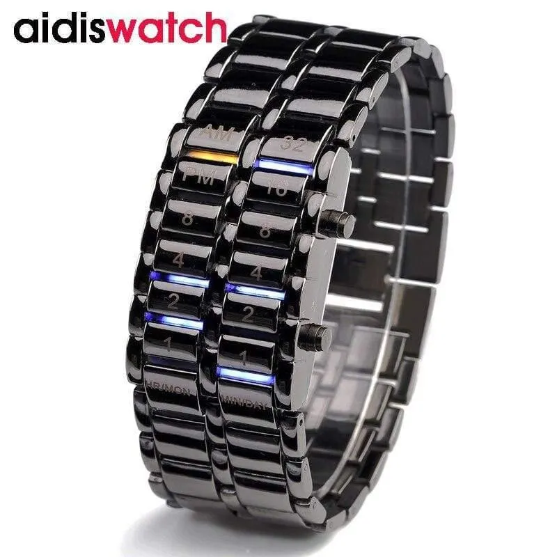 Männer Frauen Mode Kreative Uhren Digitale Led-anzeige Wasser Stoßfest Liebhaber Armbanduhren Uhr Männer