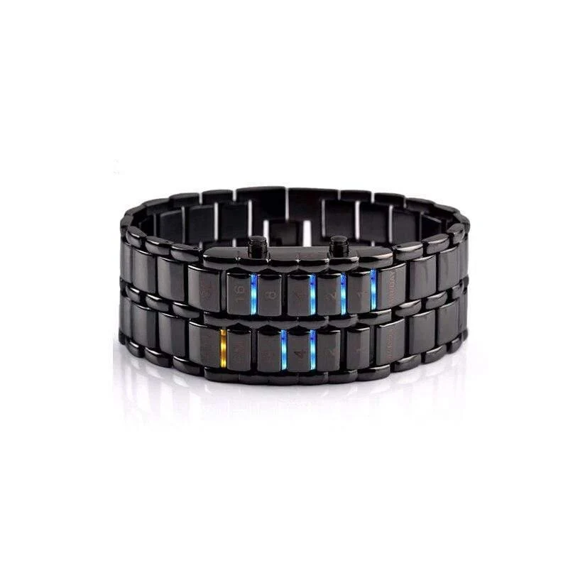 Männer Frauen Mode Kreative Uhren Digitale Led-anzeige Wasser Stoßfest Liebhaber Armbanduhren Uhr Männer