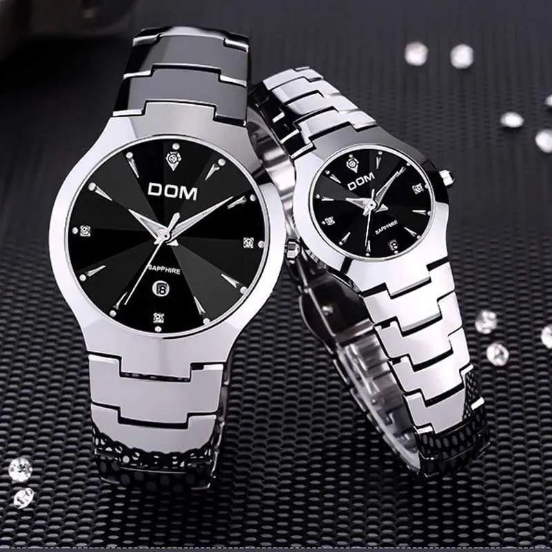 Männer Uhren Top Marke Luxus Quarz Mode Uhr Wolfram Stahl Wasserdichte Uhr Montre Frauen Uhr Casual liebhaber