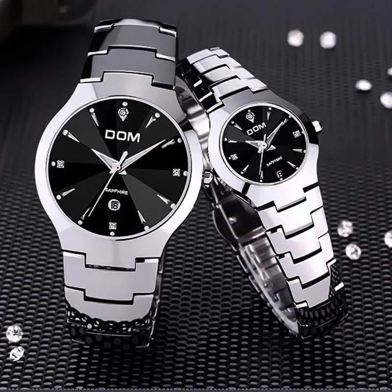 Männer Uhren Top Marke Luxus Quarz Mode Uhr Wolfram Stahl Wasserdichte Uhr Montre Frauen Uhr Casual liebhaber