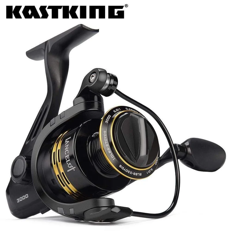 Lancelot Süßwasser-Spinnrolle, Angelrolle mit maximaler Zugkraft, 8 kg, Serie 2000–5000, Übersetzungsverhältnis 5.0:1 für das Barschangeln