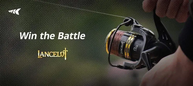 Lancelot Süßwasser-Spinnrolle, Angelrolle mit maximaler Zugkraft, 8 kg, Serie 2000–5000, Übersetzungsverhältnis 5.0:1 für das Barschangeln