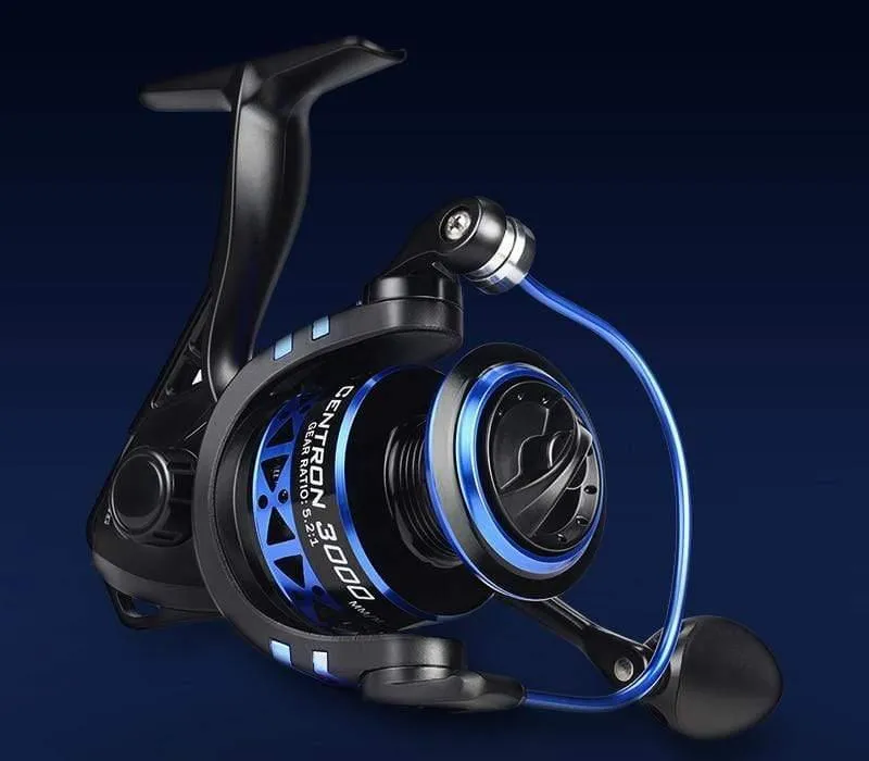 Centron Low Profile Süßwasser-Spinnrolle, maximale Zugkraft, 8 kg, Karpfen-Angelrolle für Barschangeln, Serie 500–5000