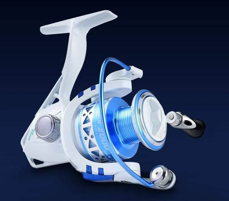 Centron Low Profile Süßwasser-Spinnrolle, maximale Zugkraft, 8 kg, Karpfen-Angelrolle für Barschangeln, Serie 500–5000