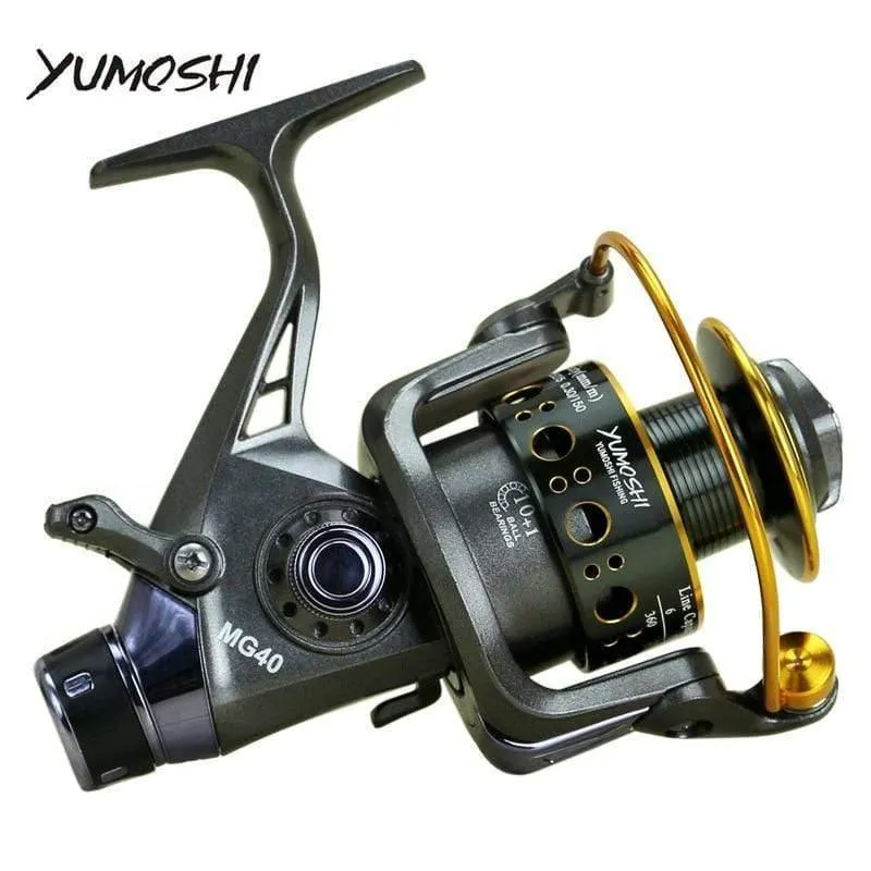 Doppelbremse Design Angelrolle Super Strong Karpfenangeln Feeder Spinnrolle Spinnrad Typ Angelrad MG