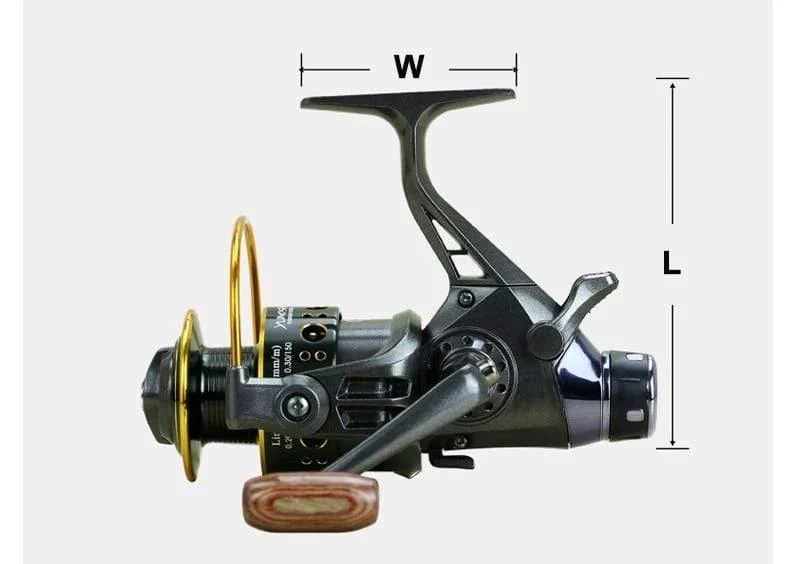 Doppelbremse Design Angelrolle Super Strong Karpfenangeln Feeder Spinnrolle Spinnrad Typ Angelrad MG