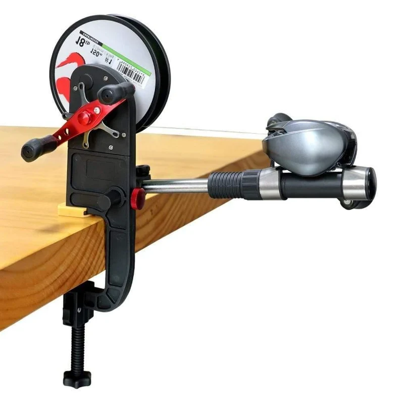 Angelschnurwickler Spooler System Maschine Baitcasting Rollenwickler Tragbare Aluminium Angelschnurwickler Rollenwickler Station