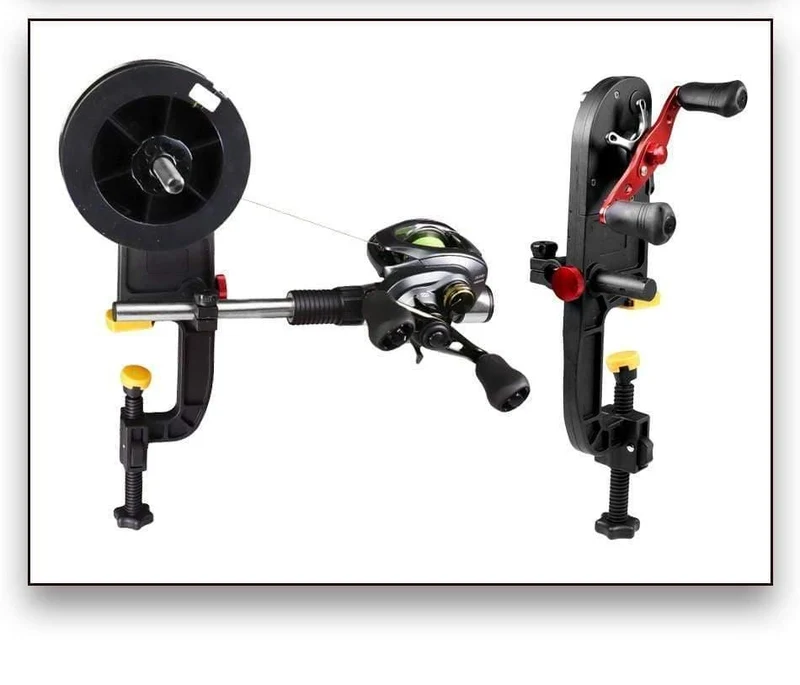 Angelschnurwickler Spooler System Maschine Baitcasting Rollenwickler Tragbare Aluminium Angelschnurwickler Rollenwickler Station