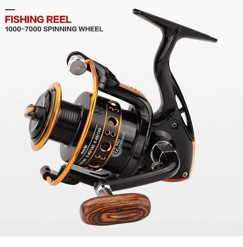 12BB Spinning Angelrolle Rad für Salzwasser Metallspule Angelrollen carpa molinete de pesca angelgerät